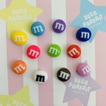 ２セット【104】ミニミニ８mmのMチョコセット♡デコパーツ♡プラパーツ♡レジン材料♡ホロラメ♡ハンドメイド材料♡キャンディーバック