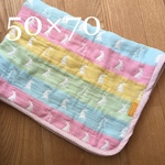 ６重ガーゼ＊ガーゼケット 50×70  うさぎ