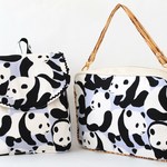 【m様ご予約品】パンダパンダパンダ　ベビーリュック&クラッチバッグ