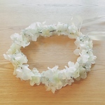 子供用   あじさいとかすみ草の花かんむり  ブルー系