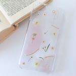 増税sale♡10月限定価格♡三色の押し花iPhoneケース/押し花ケース