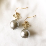 コットンパールピアス・イヤリング
