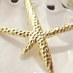 【売り尽くしSALE特価】大きめサイズで存在感抜群☆バレッタ☆ヒトデバレッタ☆スターフィッシュバレッタ☆GOLD☆ヘアアクセサリー☆ロンハーマン●ミサンガウォッチ愛好の方にも☆