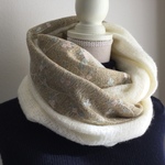 ふんわりニットと刺繍ニットスヌード