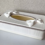 ♡再販⑦♡ ティッシュケース  ボックスティシュ モアレ生地