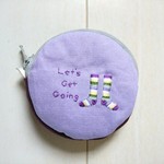 靴下刺繡のコインケース