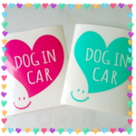 ③DOG IN CAR  わんちゃん車用ステッカードッグインカー　ペット