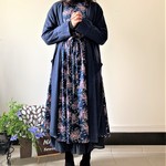 杢ニットのロングカーディガン