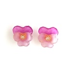 小さなビオラピアス《パープル》