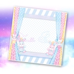 Ｎｏ．111 うさぎメモ ブルー