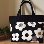 【オーダー品】大きめトートバッグ＊北欧調大花