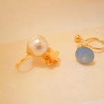 星屑クリップピアス