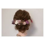 ヘアアクセサリー  髪飾り ドライフラワー