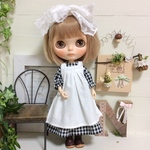 ブライス ギンガムワンピース＊エプロン セット