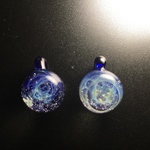 受注製作 超ミニ 宇宙ペンダント(銀河ガラス)
