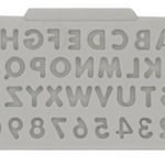 シリコンモールド　ミニアルファベット