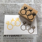  ✴～✨3連リング💍指輪💍ジュエル✨～✴スタンプ  はんこ