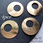【4pce】gold メタルフープ パーツ