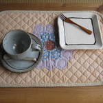 ヘキサゴンのランチョンマット（紫）【送料無料】