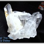 📜 天然水晶クラスター 標本 原石（別名：クォーツ quartz 石英） No.3465