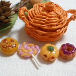 ハロウィンのお菓子☆樹脂粘土　ミニチュアフード