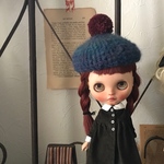 ブライス　blythe　ﾟ･*:.｡.     ポンポンベレー帽子   ﾟ･:*:･｡