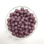 【8mm   70pcs】グレーパープル  ウィンターカラーアクリルビーズ　くすみカラー    秋冬カラー