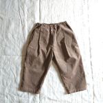 (90)フレンチコーデュロイのタックパンツ＊カーキ