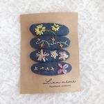 パッチンピンデニム風刺繍セット