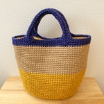 ★sale!!★麻ひもかごバッグ☆マルチカラー☆