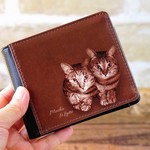 オーダーメイド　 二つ折り財布/ペットの写真で作れる♡/犬・猫・うさぎ・その他のペットさんOK