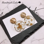 金箔クリアピアス