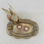 (412)レトロハートピアス