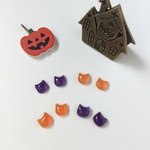 小さな猫ピアス☆ハロウィン