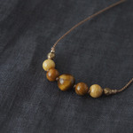 Baked Yellow Short Necklace