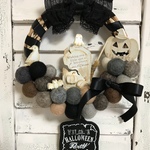 愉快なハロウィンリース(直径17cm)