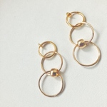 tourner イヤリング  ピアス  ノンホールピアス ハンドメイド アクセサリー ファッション  handmade simple シンプル  ナチュラル シルバー パール ゴールド  