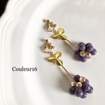 実りの秋✴︎Grape イヤリング