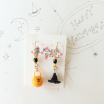 かぼちゃのお菓子入れのピアス（イヤリング）★スマイル