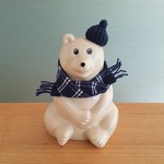 マフラー＆どんぐり帽子 (しろくま貯金箱用)