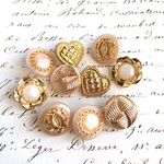 ■ミックスセット②■10個入■18mm■ビンテージボタン (ペア)　 [1004-18] アクセサリーに!