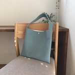 ワンハンドルバッグ  ウォッシュブルー