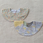 まんまるスタイ◎２枚set!◎小花 × とり