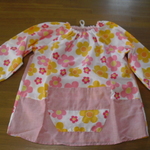 幼稚園　スモック　綿100　かわいい花柄　