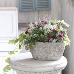 アンティークなお花の花束植え