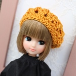 再販❁︎リカちゃん   ベレー帽  ミモザ