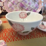 紫陽花のお茶碗