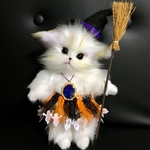  セール中！ 魔女っ子きつねこ きつね ねこ ぬいぐるみ