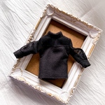 リカちゃん 服 《送料無料》シンプルブラックのシースルートップス🦇