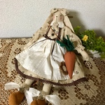 耳長うさぎさん（ベージュ）人参🥕付き